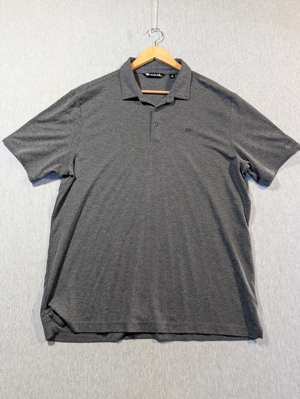 Travis Mathew Golf Polo Shirt Men's XL Dark Gray